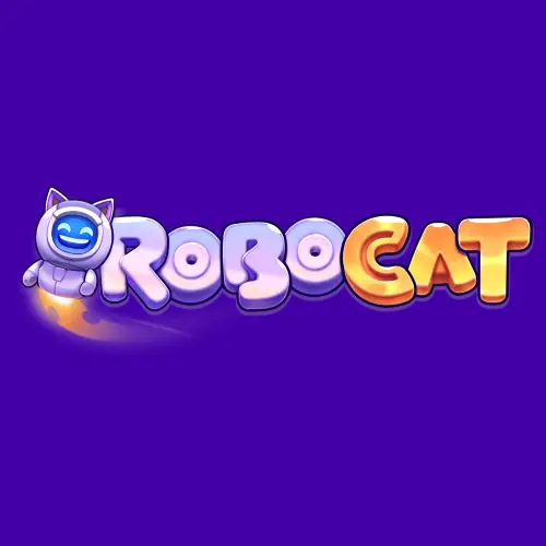 RoboCat-kasinon logo nopeaan mobiilipelaamiseen keskittyvässä vertailussa